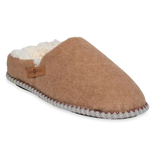 Women's Gaahuu Faux Wool Memory Foam Clog Slipper -Tan