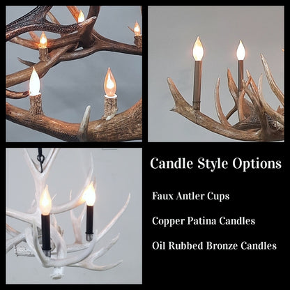 Farmhouse Series Mule Deer Antler Chandeliers