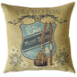 mountain modern vintage ski lodge decor pillow