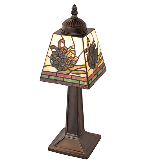 Rustic Cabin Pinecone Mission Mini Lamp