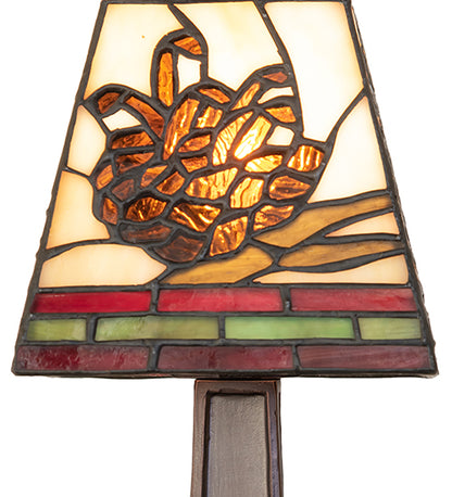 Rustic Cabin Pinecone Mission Mini Lamp