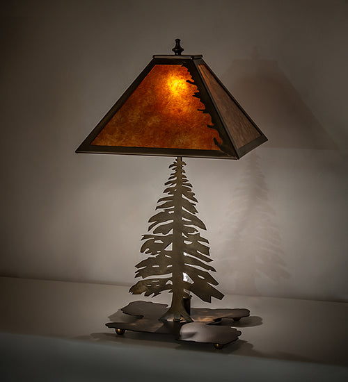 21" High Tall Pines Table Lamp