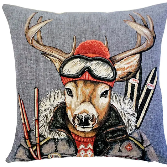 mountain modern ski lodge decor pillow