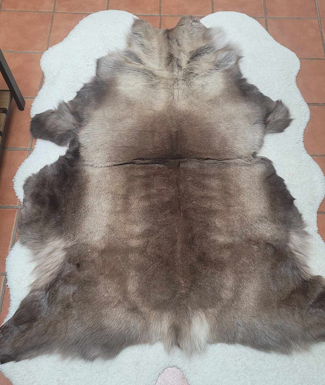 Natural Scandinavian Reindeer Hide for Hygge and mountain decor