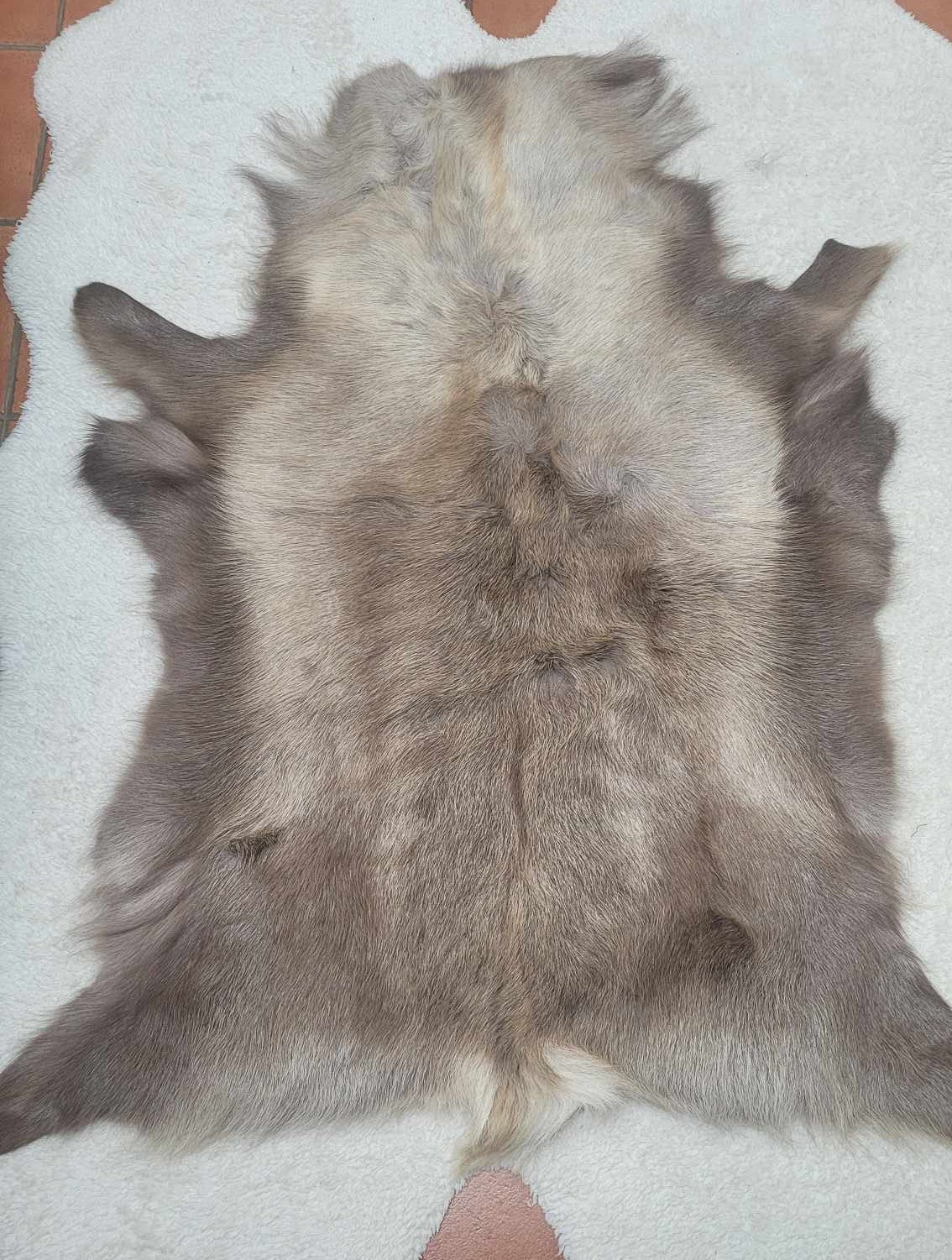 Natural Scandinavian Reindeer Hide for Hygge and mountain decor