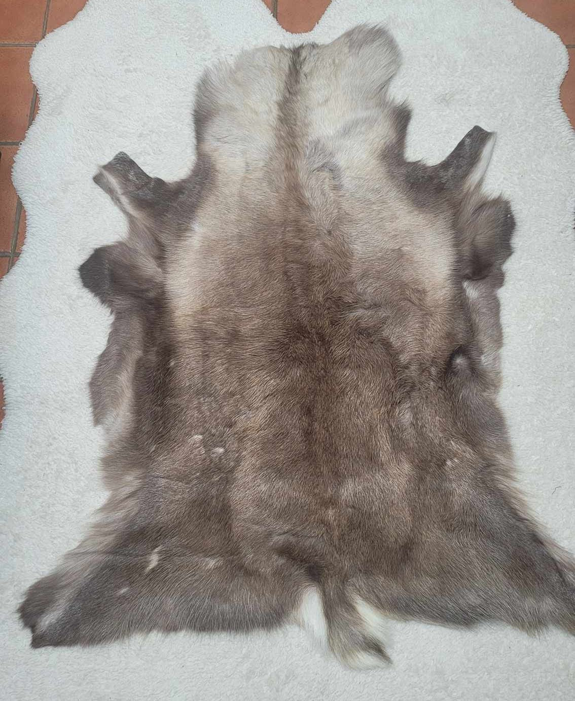 Natural Scandinavian Reindeer Hide for Hygge and mountain decor