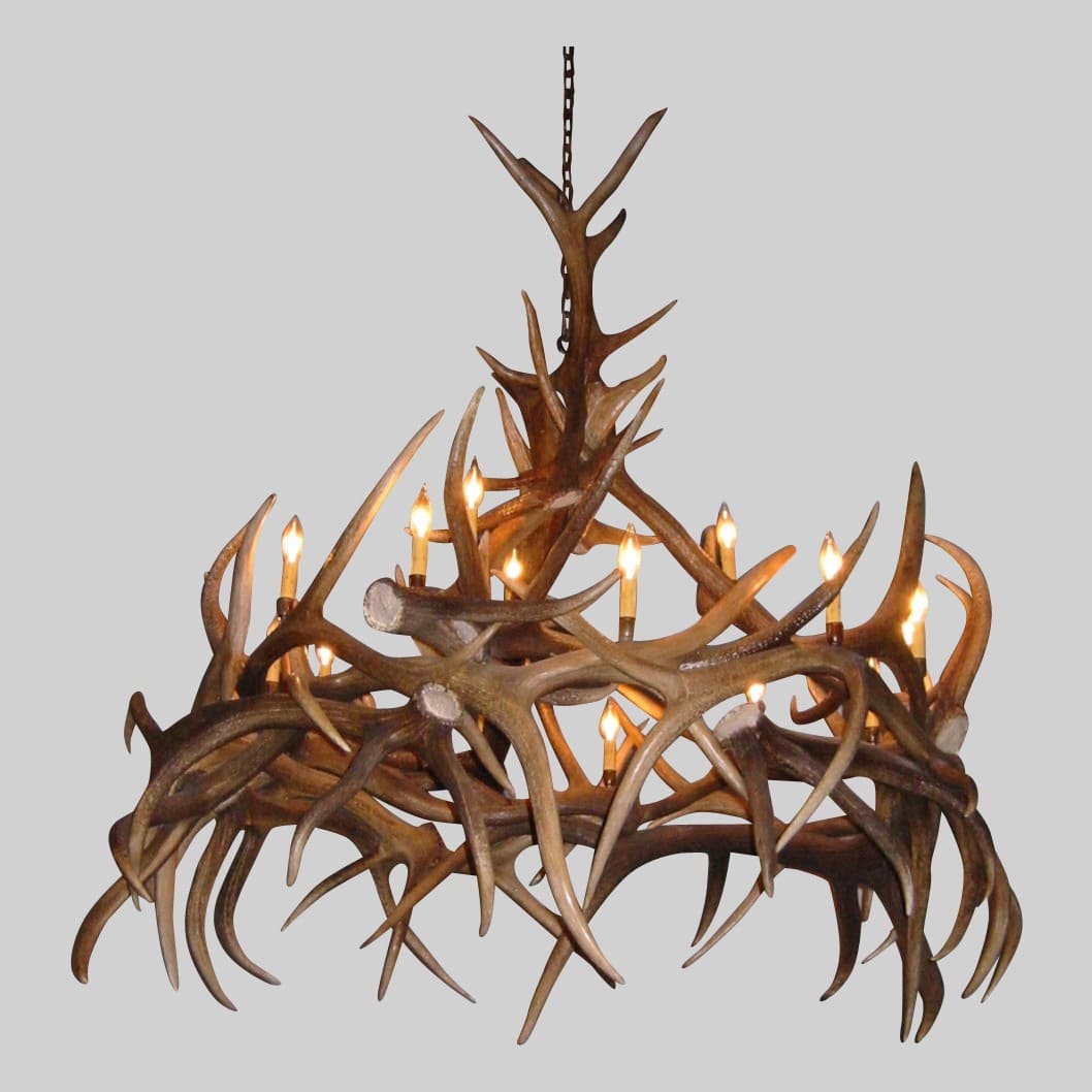 rustic antler lighting chandelier