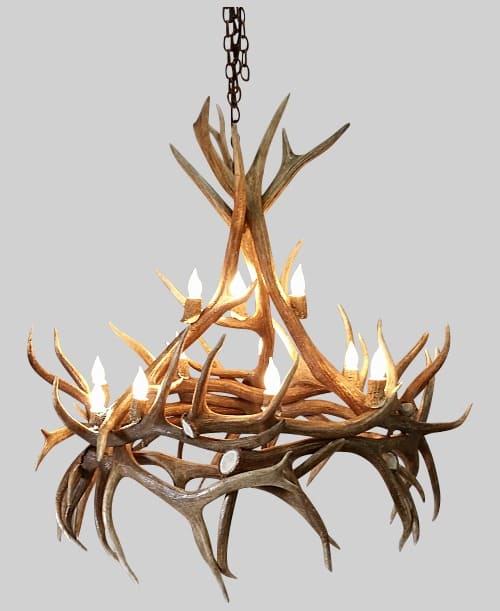 rustic antler lighting chandelier