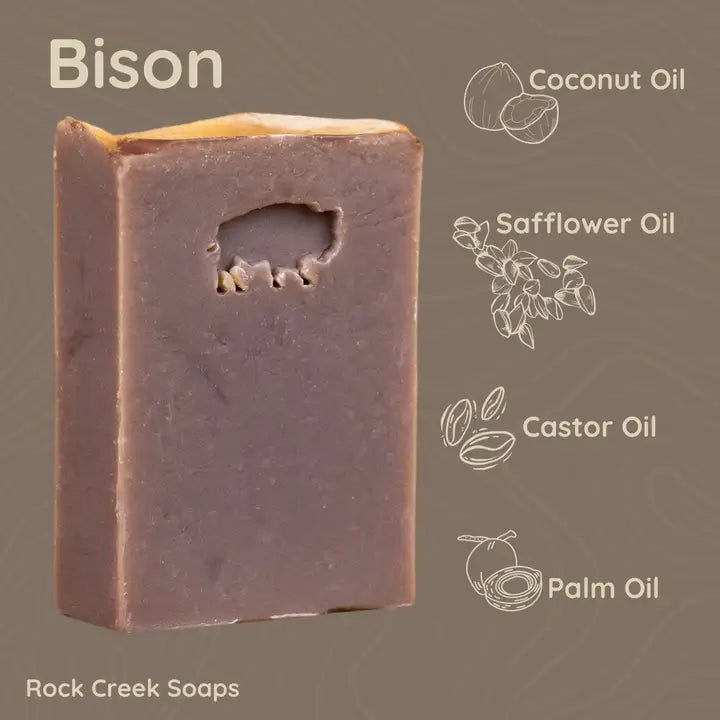 Bison Bar Soap | Amber Vanilla & Lavender