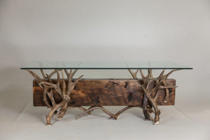 rustic antler coffee table mountain modern design