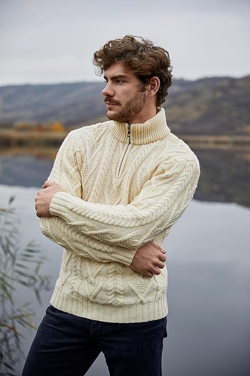 Saol Knitwear Irish sweater Aran