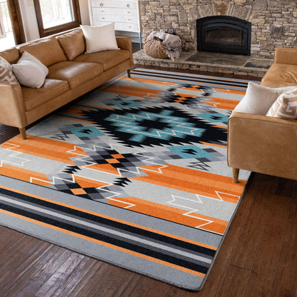 American Dakota Rug - Radio Waves - mountain modern decor