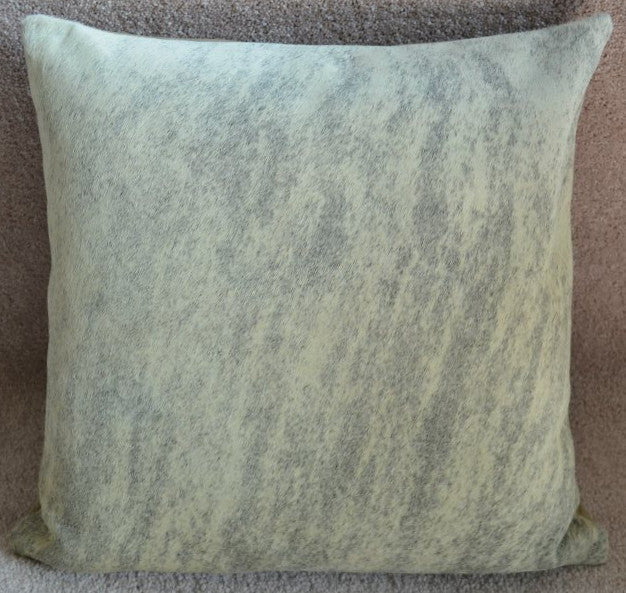 Light Brindle Genuine Cowhide Pillow Cover