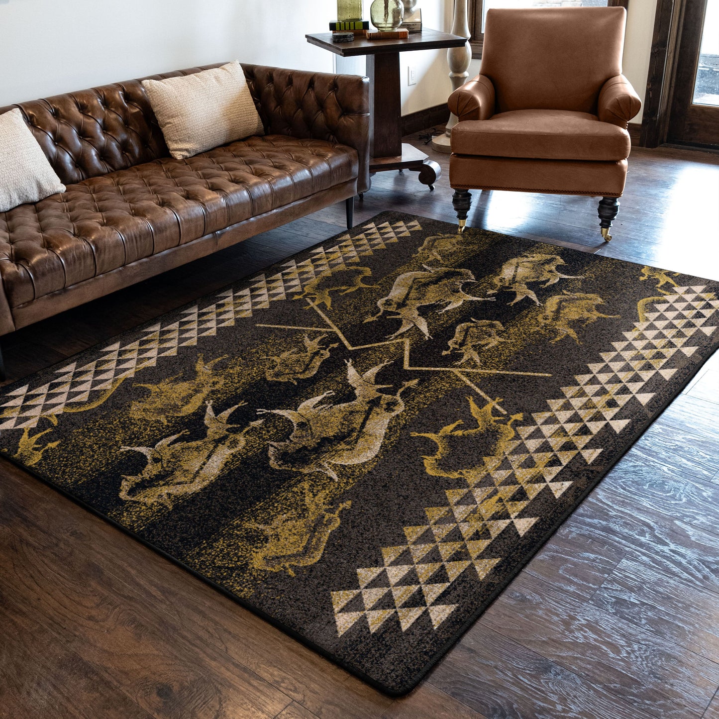 American Dakota Southwestern Mountain Modern rug