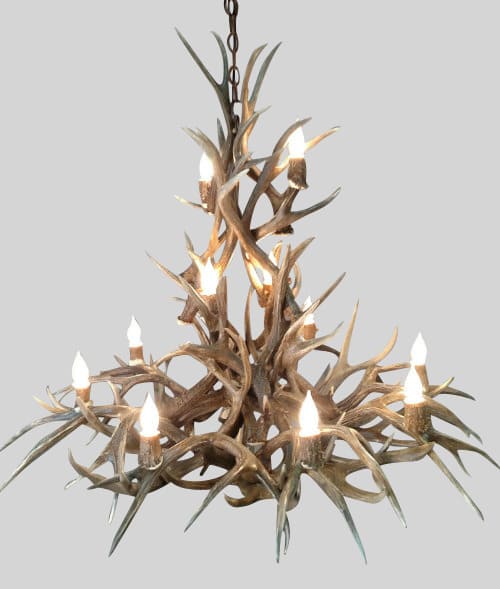 Ponderosa Series Mule Deer Antler Chandeliers