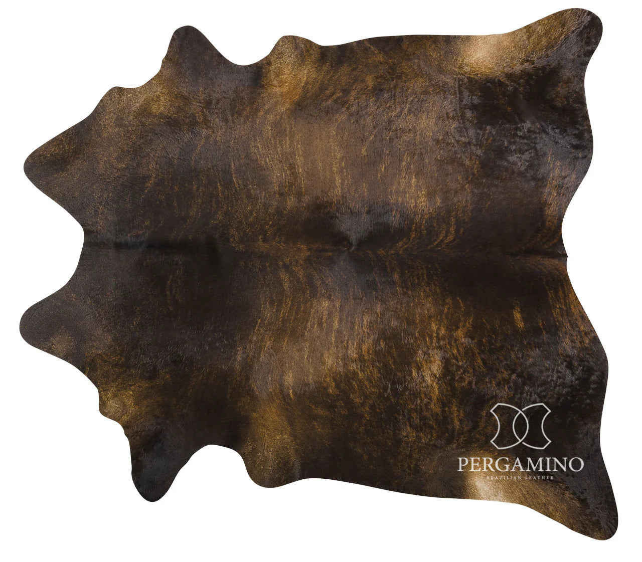 Genuine Brazilian Cowhide - Brindle Dark