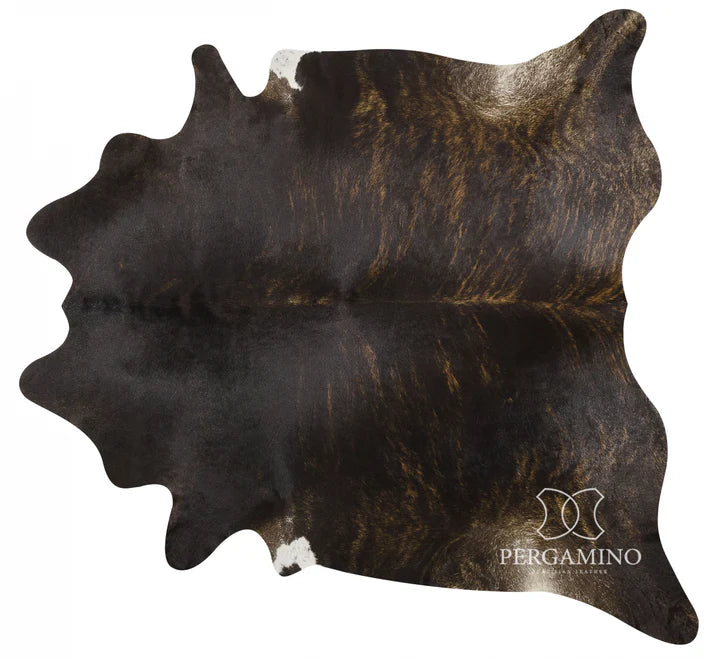 Genuine Brazilian Cowhide - Brindle Dark