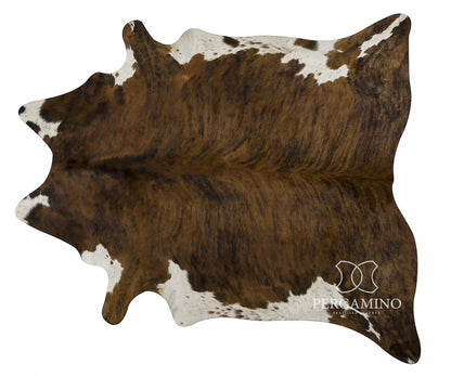 Genuine Brazilian Cowhide - Brindle White Belly