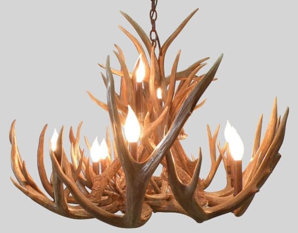 Bristlecone Series Mule Deer Antler Chandeliers