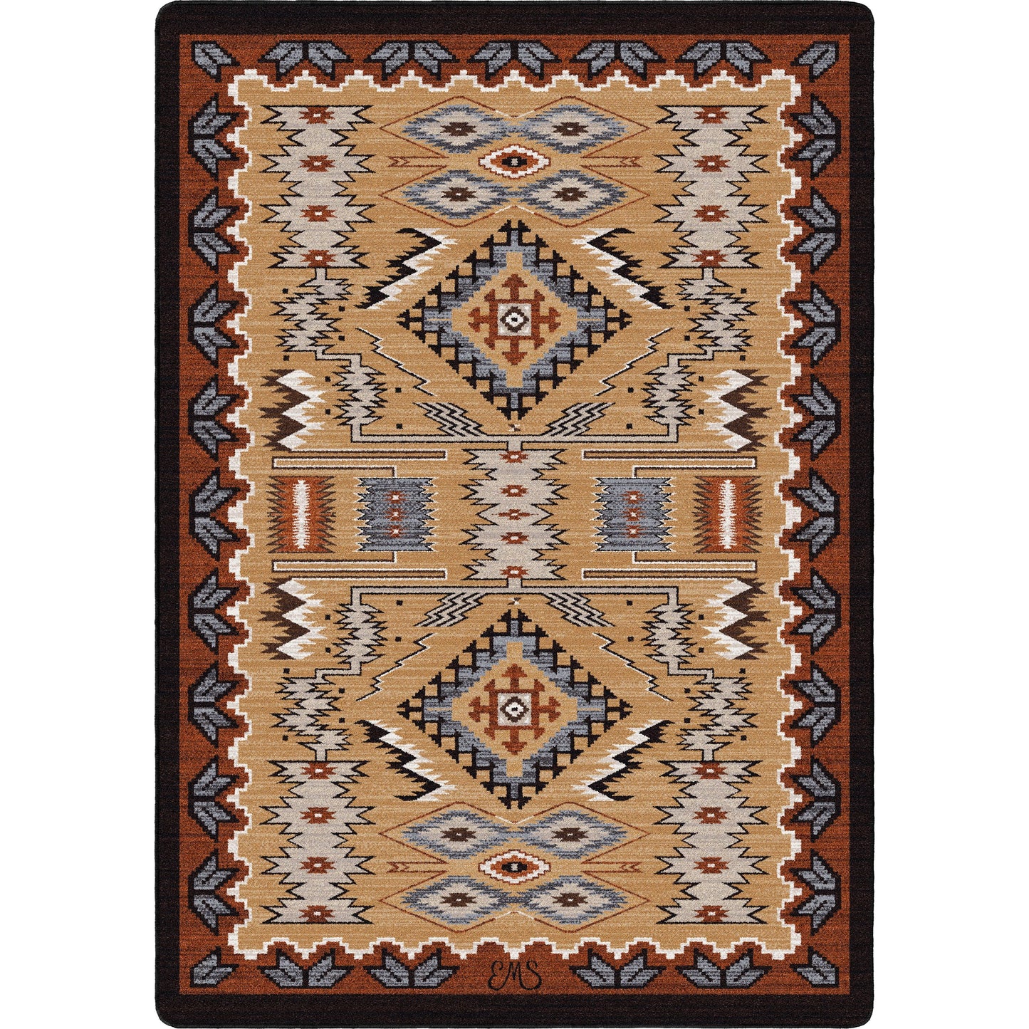 American Dakota Southwestern Mountain Modern rug