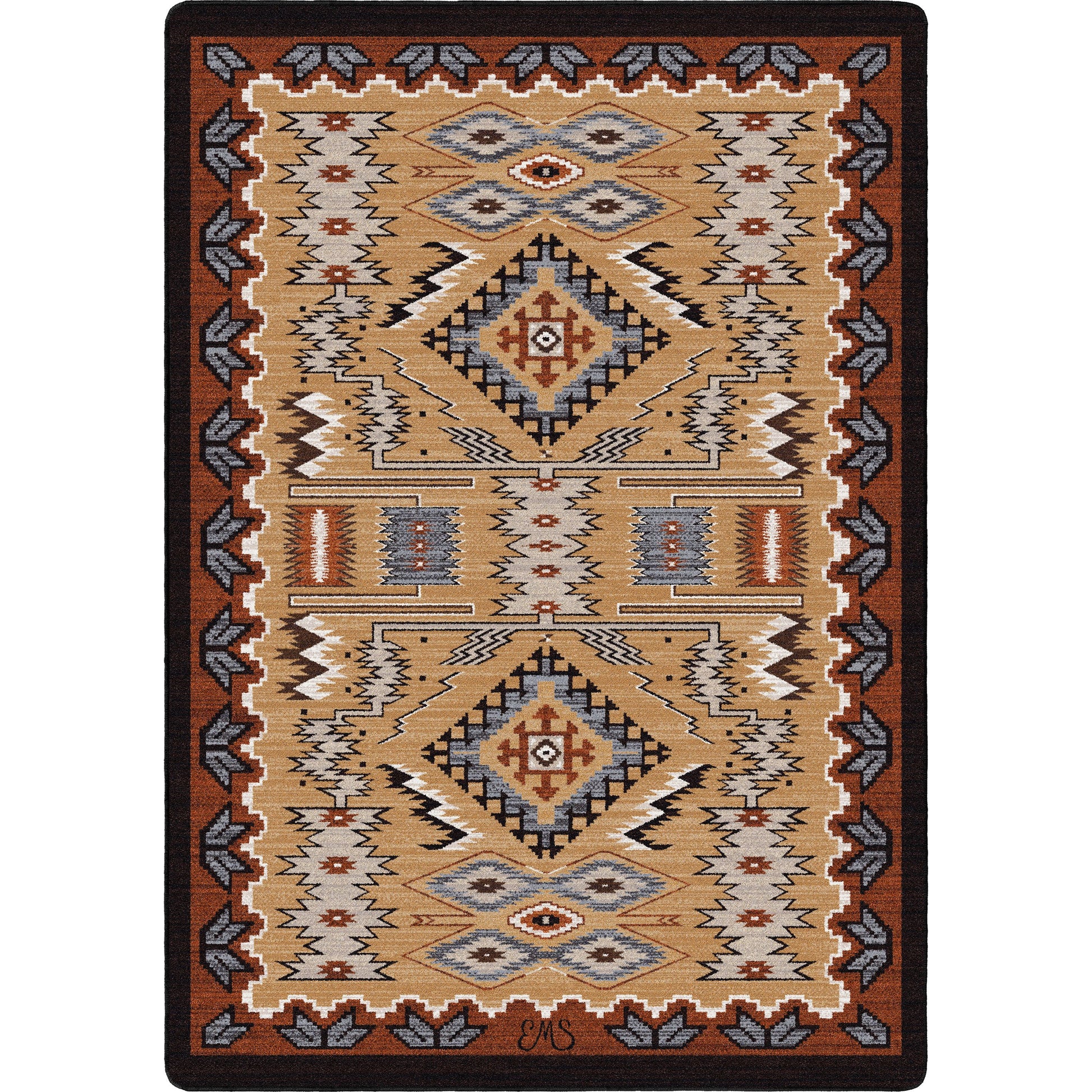 American Dakota Southwestern Mountain Modern rug