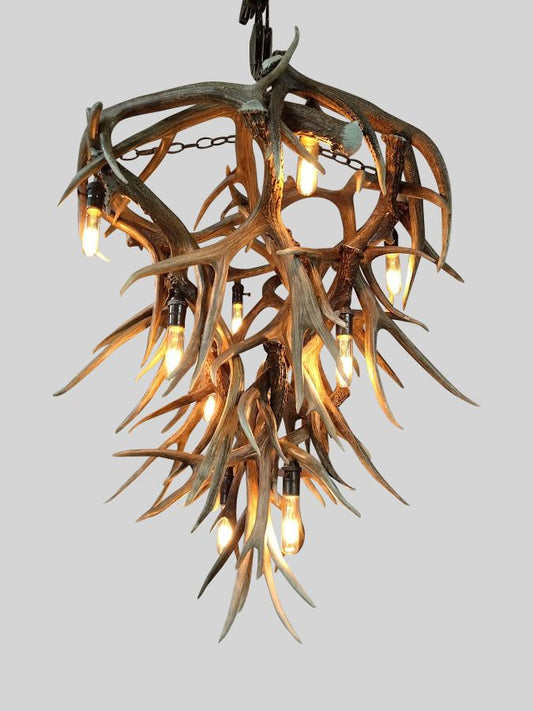 rustic antler light mountain modern home