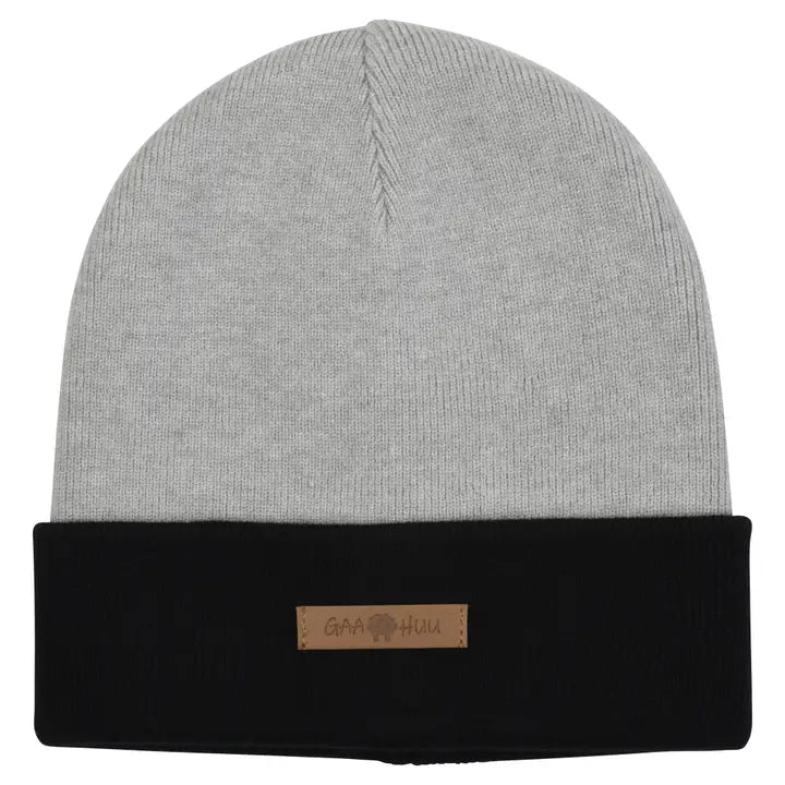 Women's Super Soft Reversible Cuff Cap - Grey / Black