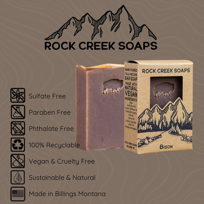 Bison Bar Soap | Amber Vanilla & Lavender