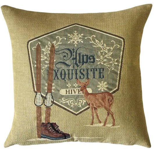 mountain modern home decor ski lodge pillow