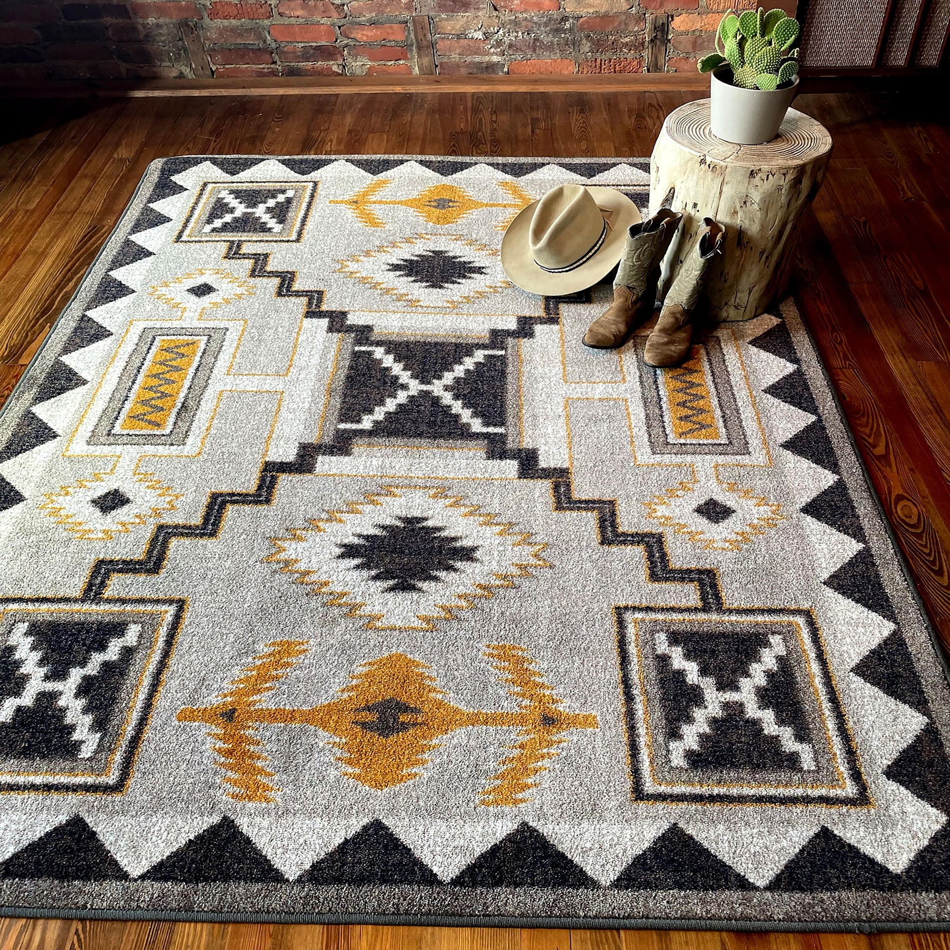 American Dakota Southwestern Mountain Modern rug