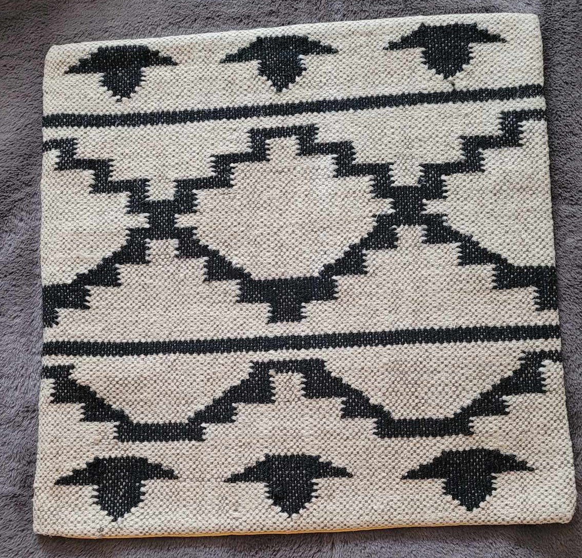 Wool Kilim Pillow Cover Geometric