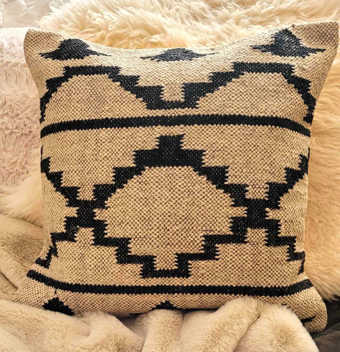 Wool Kilim Pillow Cover Geometric