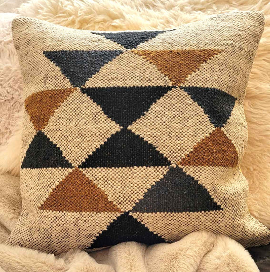 Wool Kilim Pillow Cover Geometric