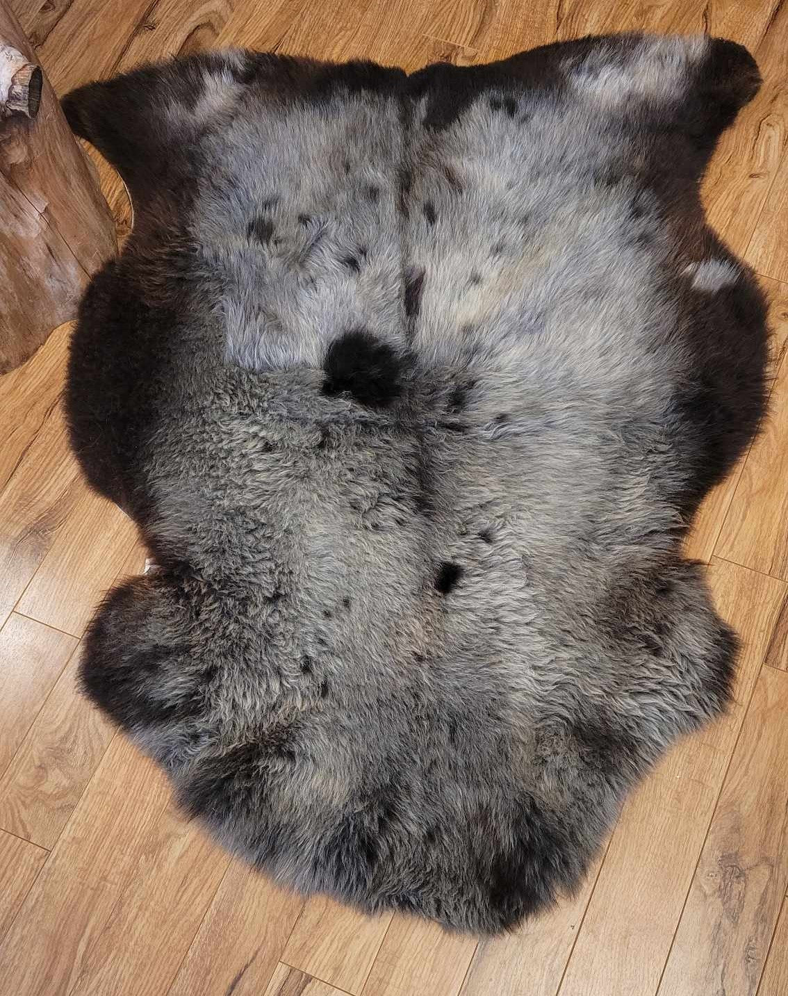 Dark Natural Sheepskin Rug