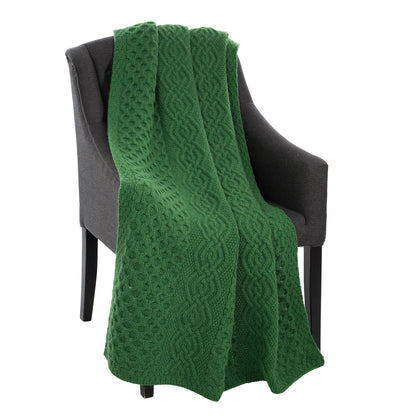 Honeycomb Merino Wool Aran Throw