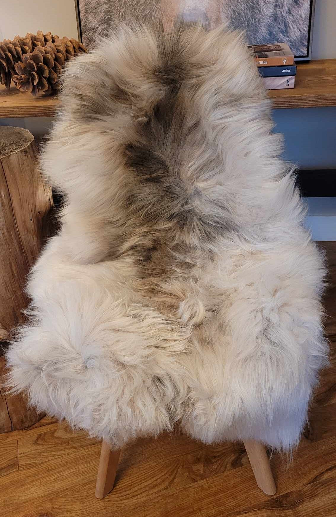 natural tan sheepskin rug hygge design