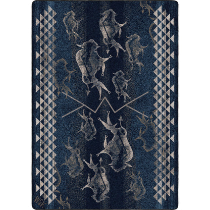 American Dakota Southwestern Mountain Modern rug