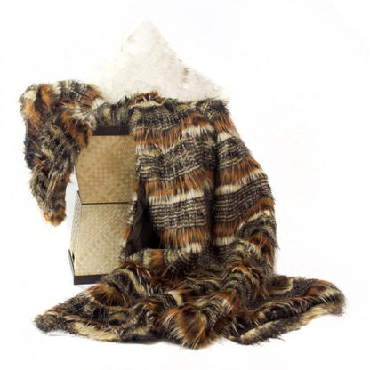 Red Fox Tail Throw