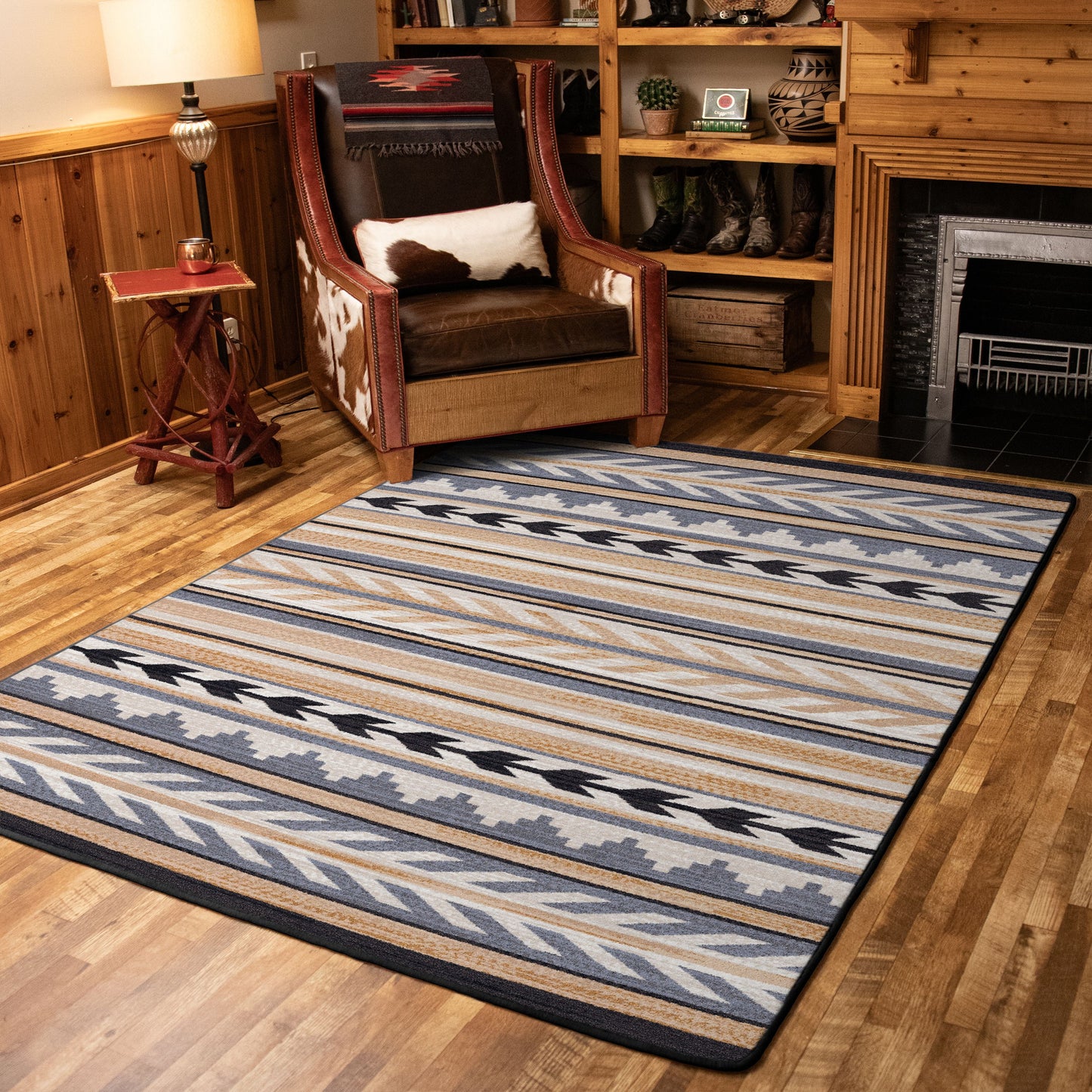 American Dakota Southwestern Mountain Modern rug